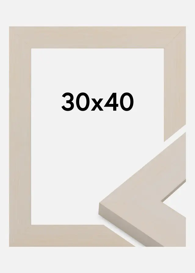 Ramme Pembrokeshire Akrylglas Hvid 30x40 cm
