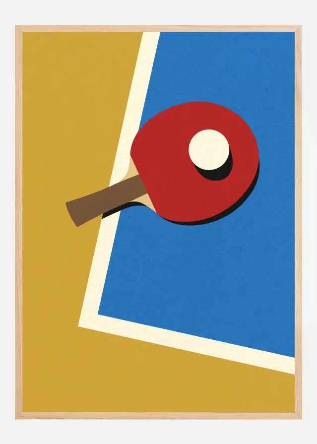 Table Tennis Team Red Plakat