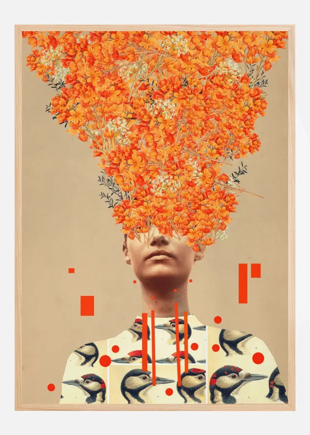 Bird Flight In Autumn Plakat