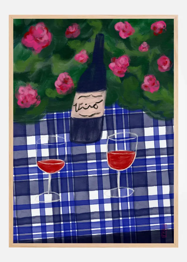 Wine In the Garden Art Plakat