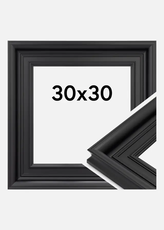 Ramme Scarborough Akrylglas Sort 30x30 cm