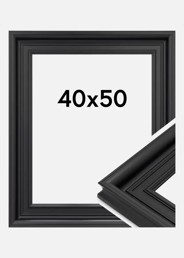 Ramme Scarborough Akrylglas Sort 40x50 cm