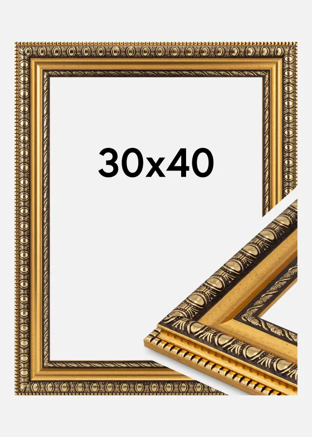 Ramme Ornato Akrylglas Gold 30x40 cm