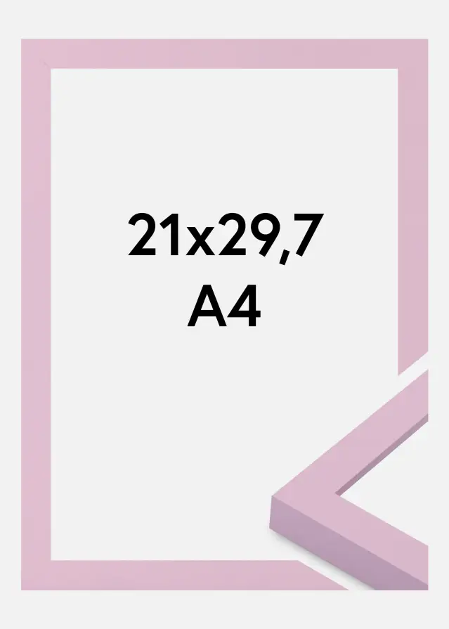 Ramme Selection Akrylglas Pink 21x29.7 cm (A4)