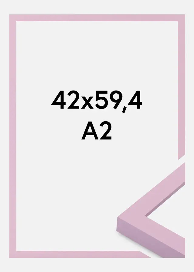 Ramme Selection Akrylglas Pink 42x59.4 cm (A2)