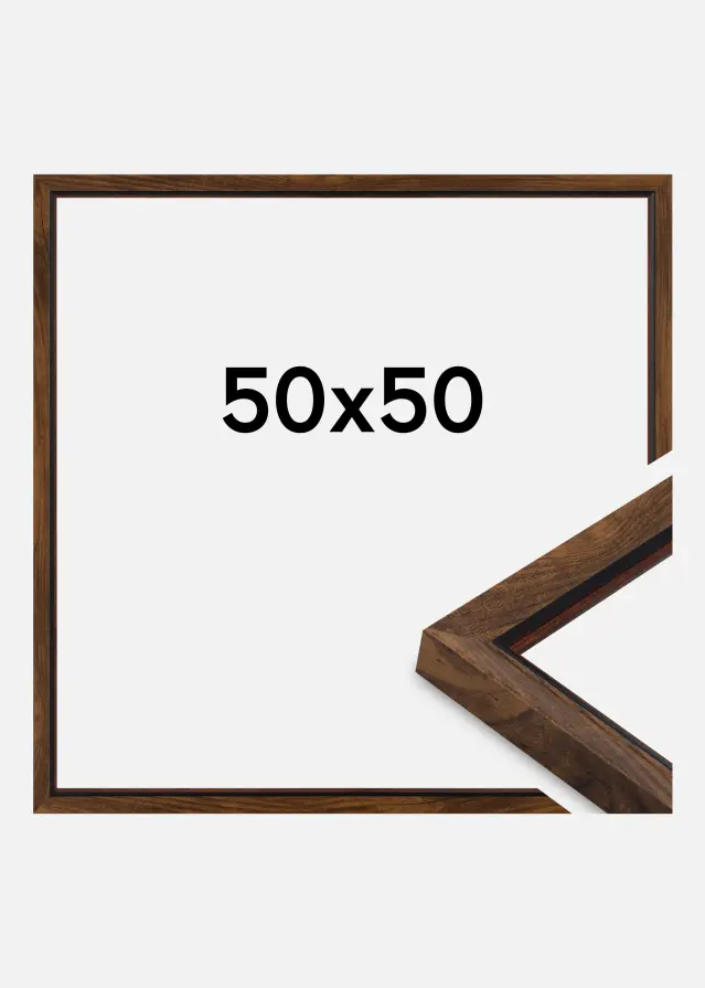 Ramme Apex Akrylglas Walnut 50x50 cm