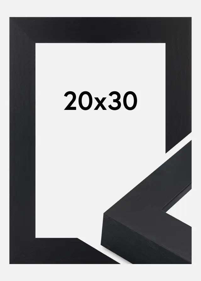 Ramme Wells Akrylglas Sort 20x30 cm