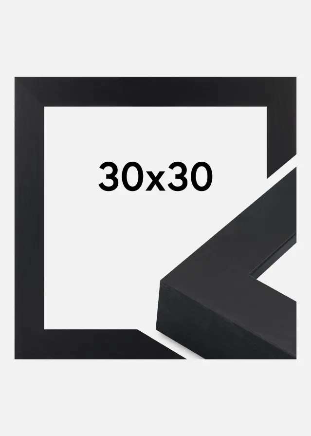 Ramme Wells Akrylglas Sort 30x30 cm