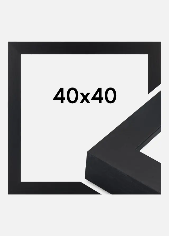 Ramme Wells Akrylglas Sort 40x40 cm