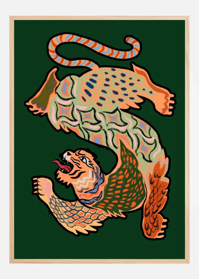 Asiantiger Green Plakat