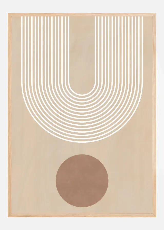 Beige Arc Poster Plakat