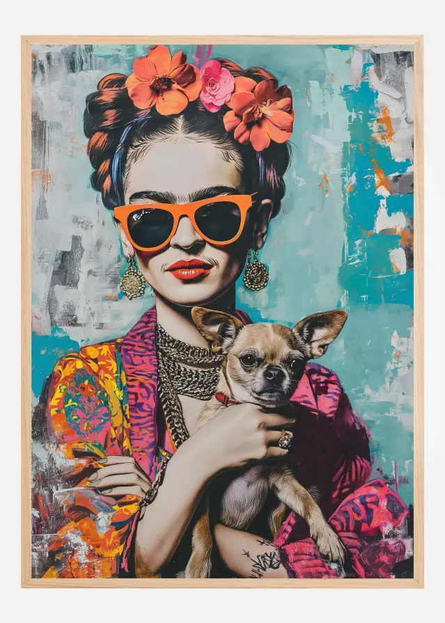 Frida Chihuahua Plakat