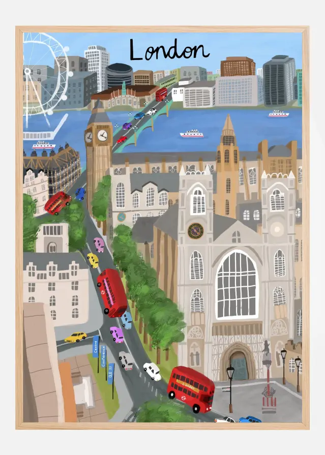 London City with View Plakat