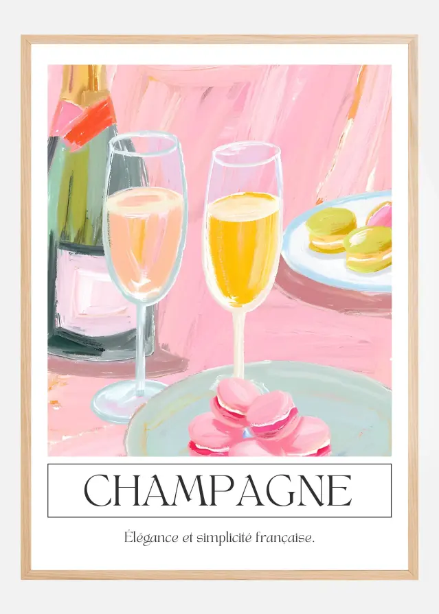 Champagne Plakat