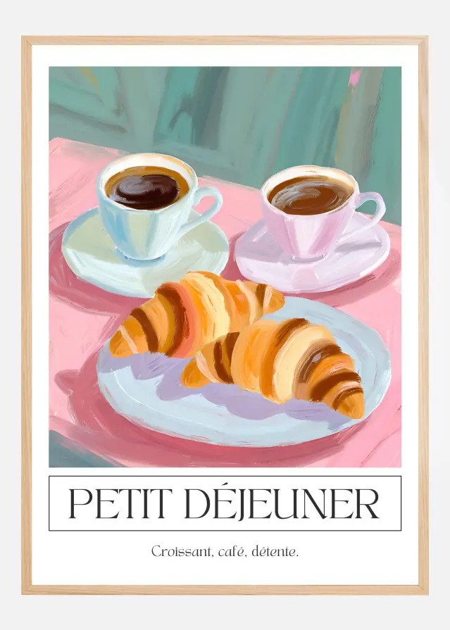 Petit dejeuner Plakat