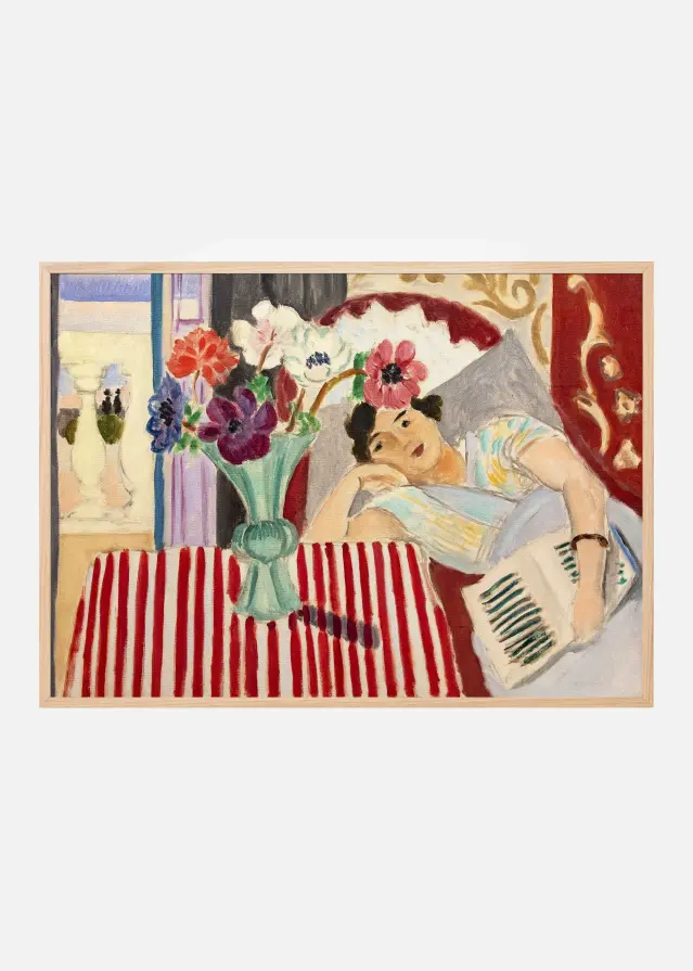 Femme Et AnAcmones - Henri Matisse Plakat