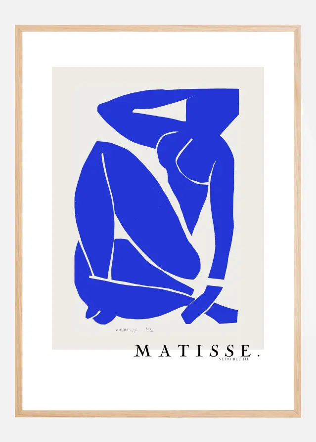 Nudo Blu III 1952 Boarder - Henri Matisse Plakat