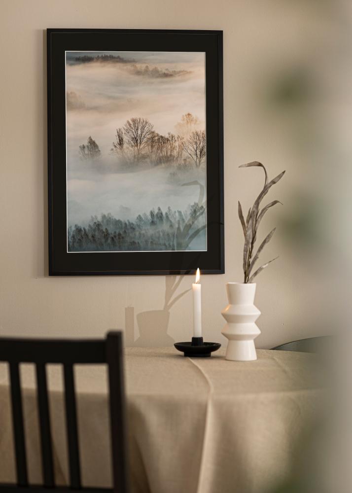 Ramme Edsbyn Sort 40x70 cm - Passepartout Sort 28x58 cm