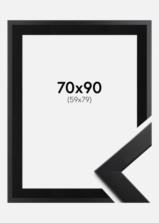 Ramme Trendline Sort 70x90 cm - Passepartout Sort 60x80 cm