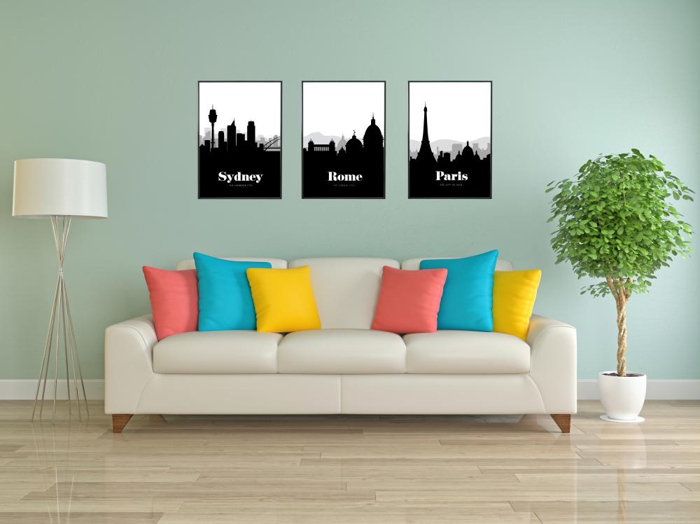 Paris Skyline Plakat