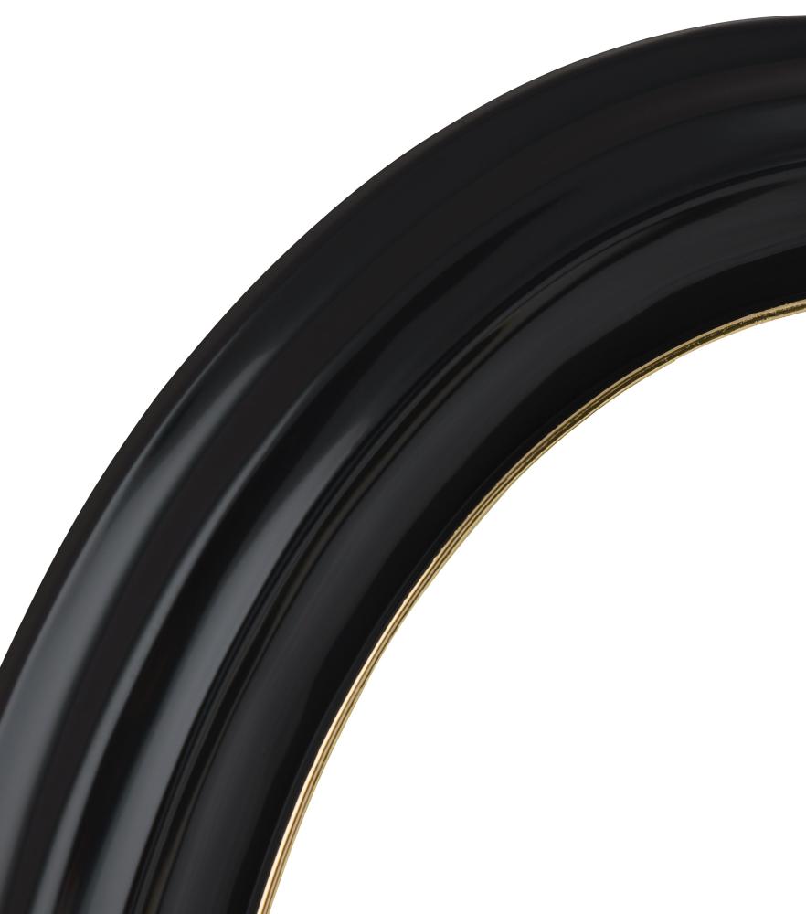 Eiri Mozart Oval Fotoramme Sort 18x24 cm