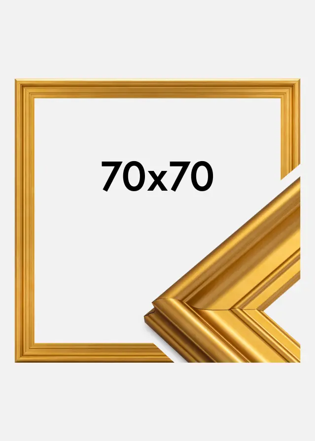 Ramme Mora Premium Guld 70x70 cm