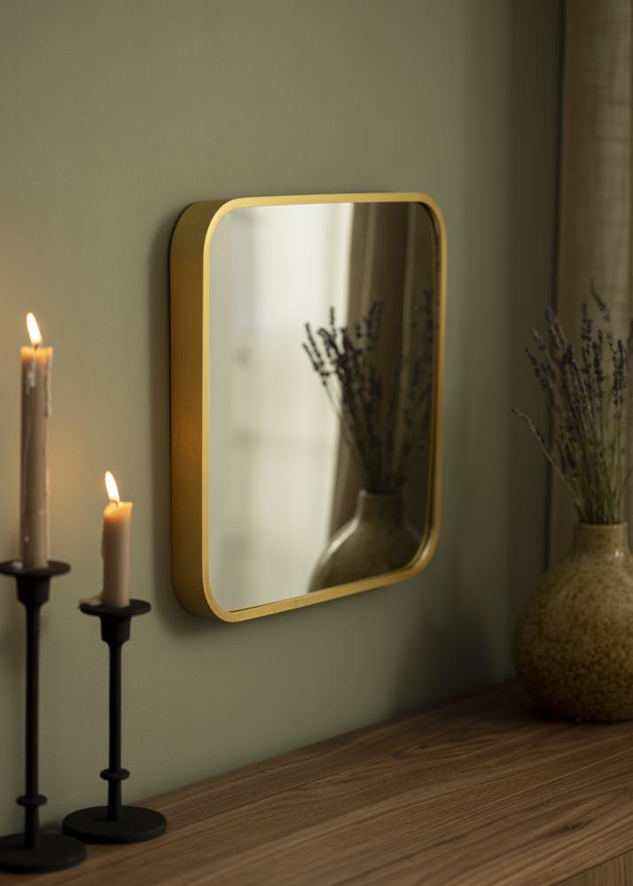 KAILA Spejl Deep Retro - Brushed Gold 41x41 cm