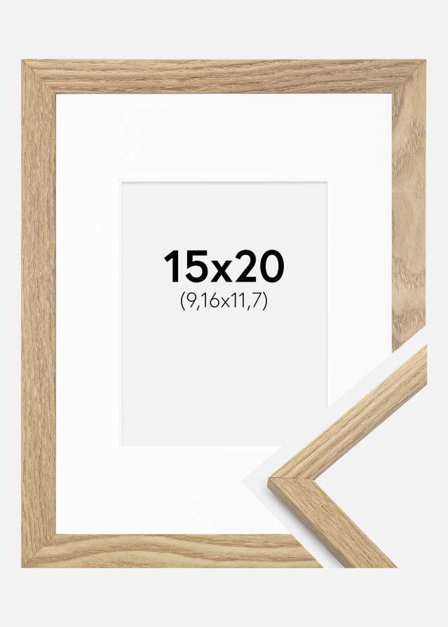 Ramme Trendy Eg 15x20 cm - Passepartout Hvid 4x5 inches