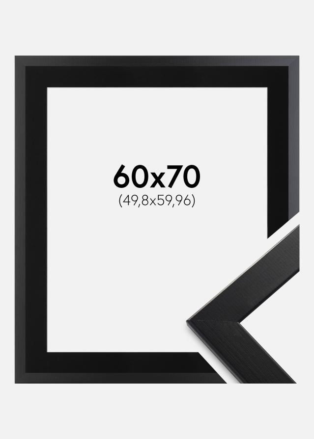 Ramme Trendline Sort 60x70 cm - Passepartout Sort 20x24 inches