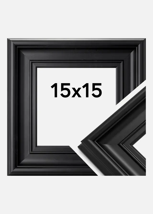 Ramme Mora Premium Sort 15x15 cm