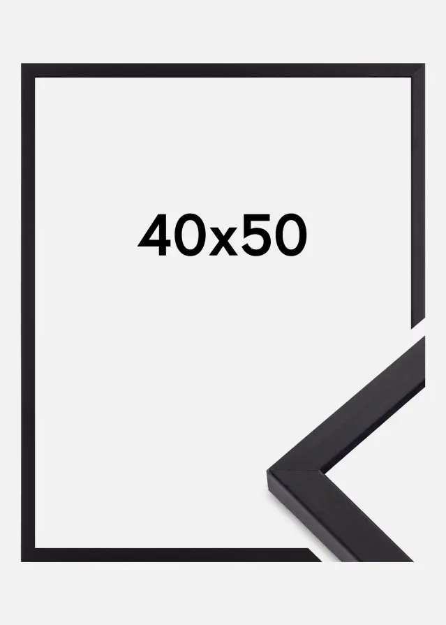 Ramme Torrance Mat antirefleksglas Sort 40x50 cm