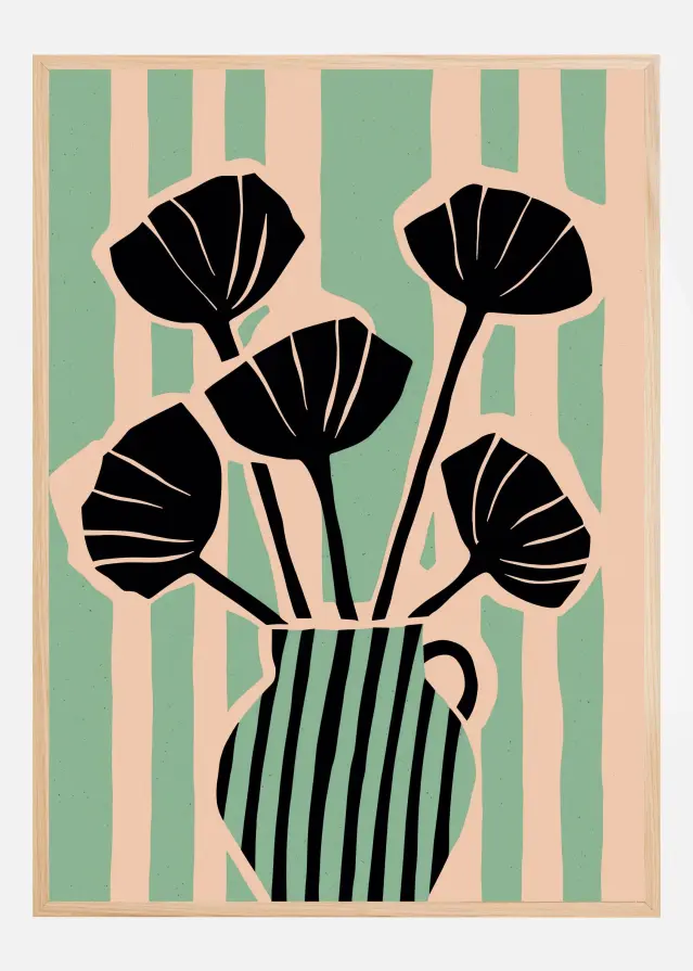 Striped Still Life I Plakat