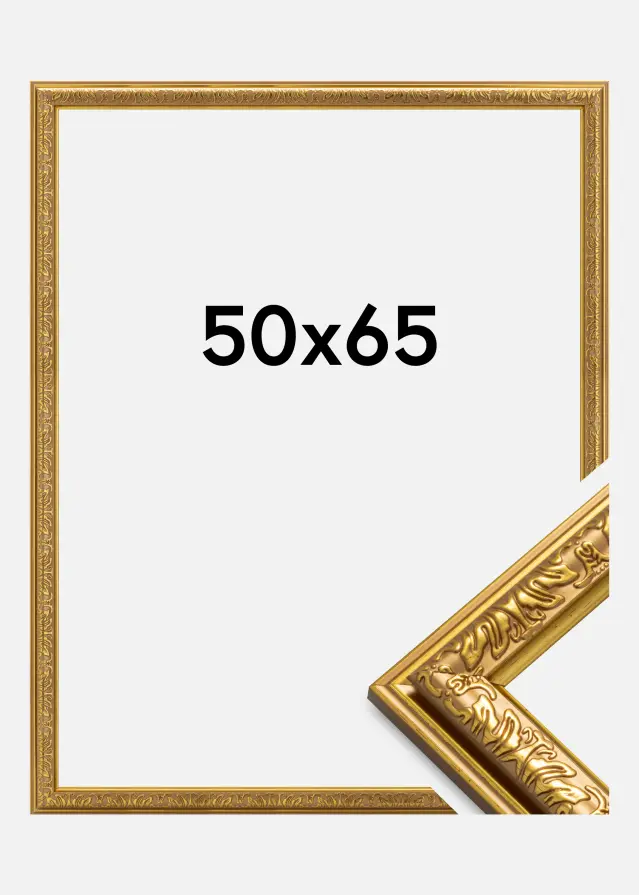 Ramme Nostalgia Akrylglas Guld 50X65 cm