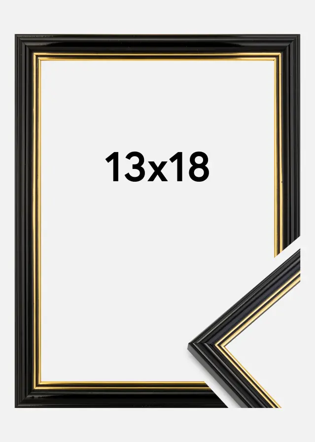 Ramme Classic Sort 13x18 cm