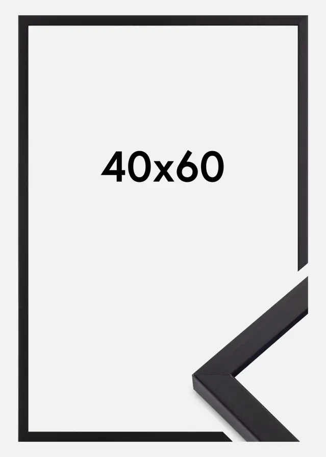Ramme Torrance Mat antirefleksglas Sort 40x60 cm