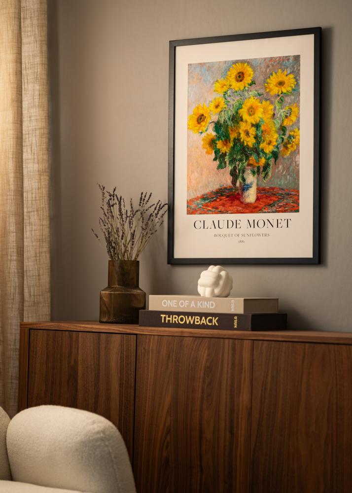 Ramme Deco Akrylglas Sort 40x40 cm