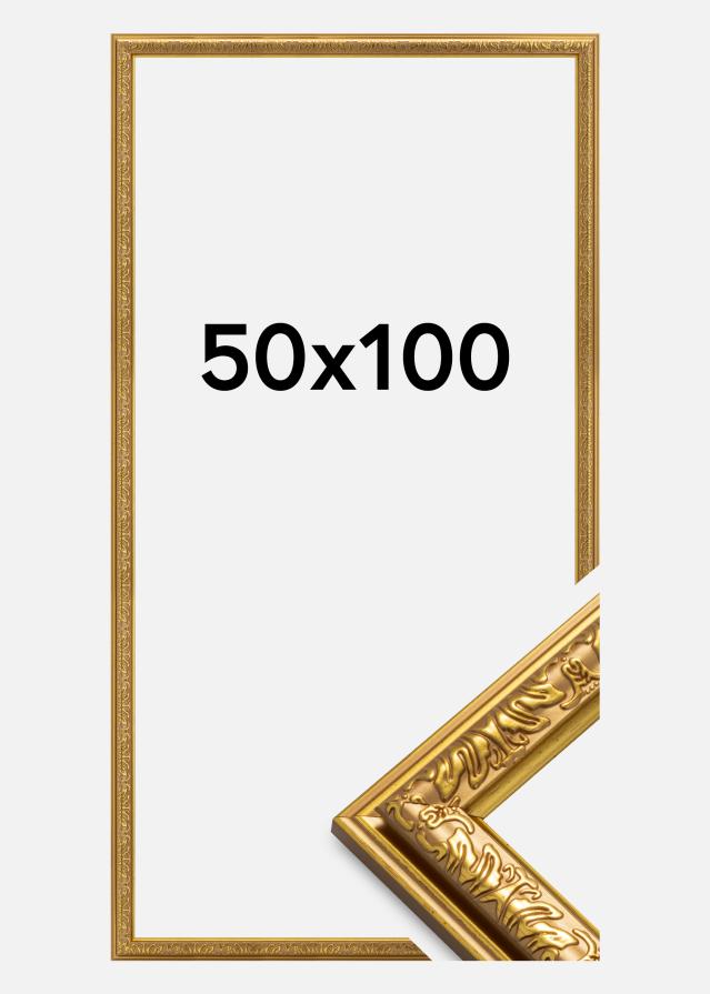 Ramme Nostalgia Akrylglas Guld 50x100 cm