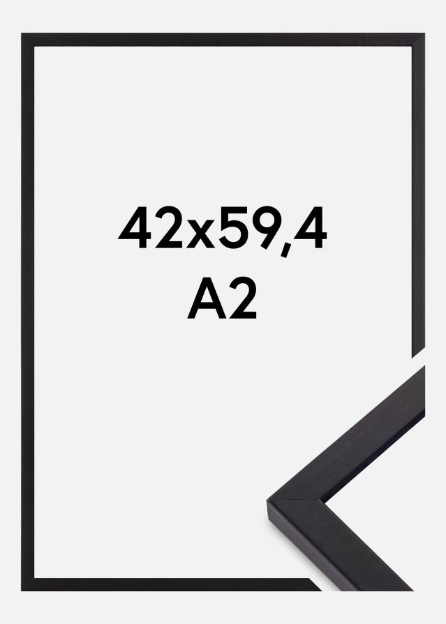 Ramme Torrance Mat antirefleksglas Sort 42x59,4 cm (A2)