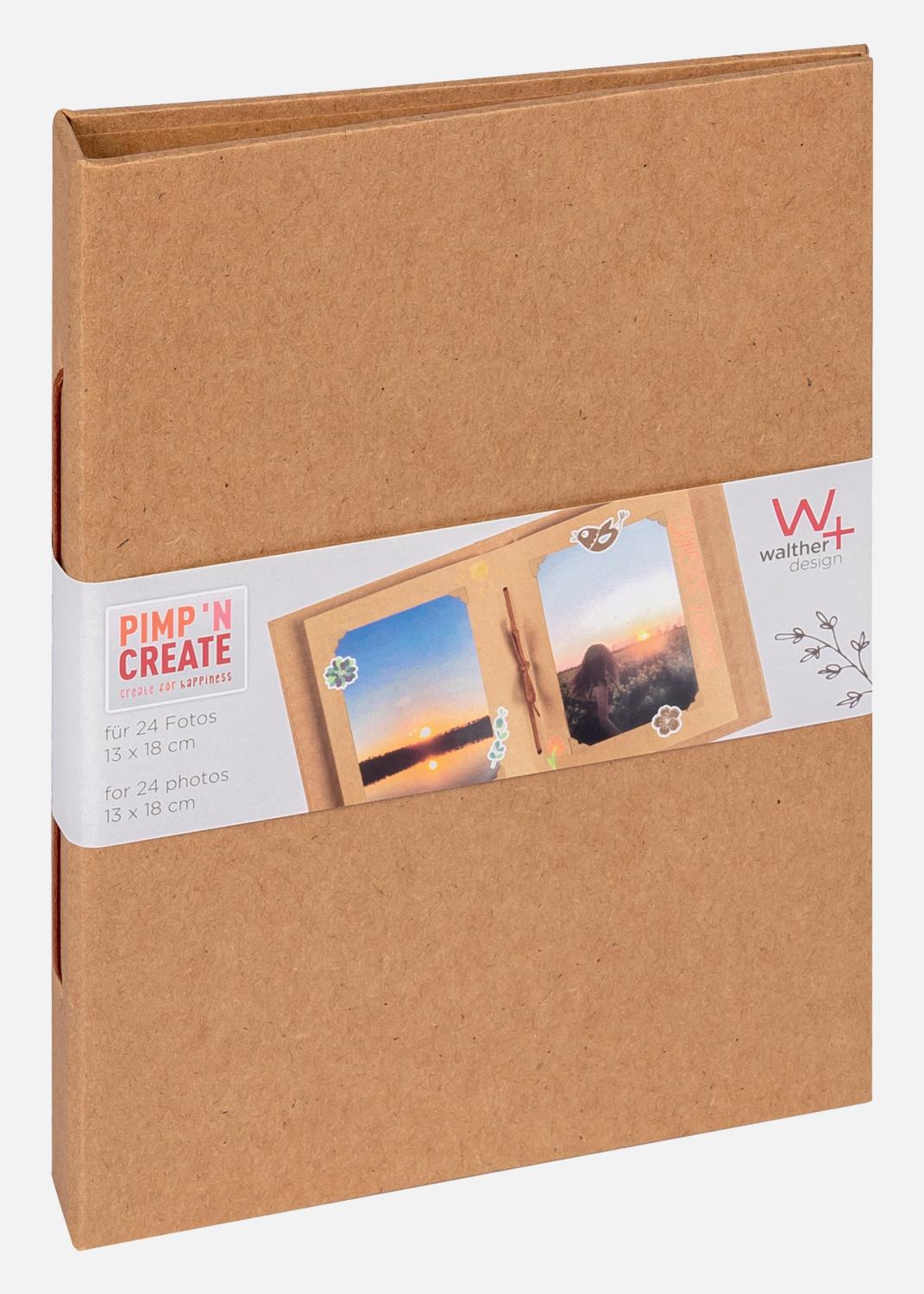 Product Image for Pac Mini Album Brun - 13,5x18,5 cm (12 Brune sider / 6 ark)