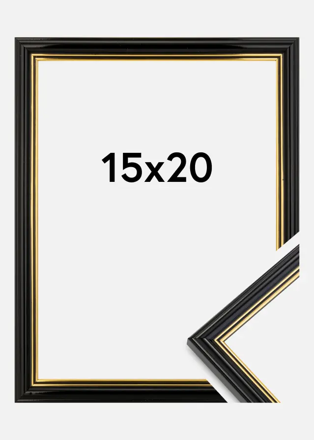 Ramme Classic Sort 15x20 cm
