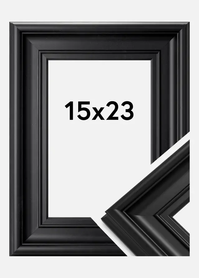 Ramme Mora Premium Sort 15x23 cm