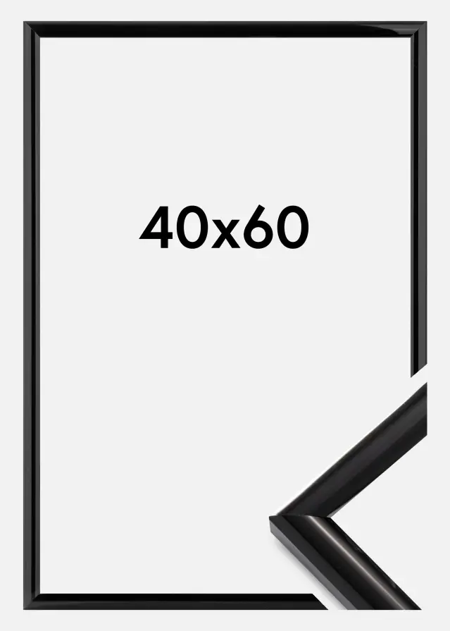 Ramme Trendstyle Sort 40x60 cm