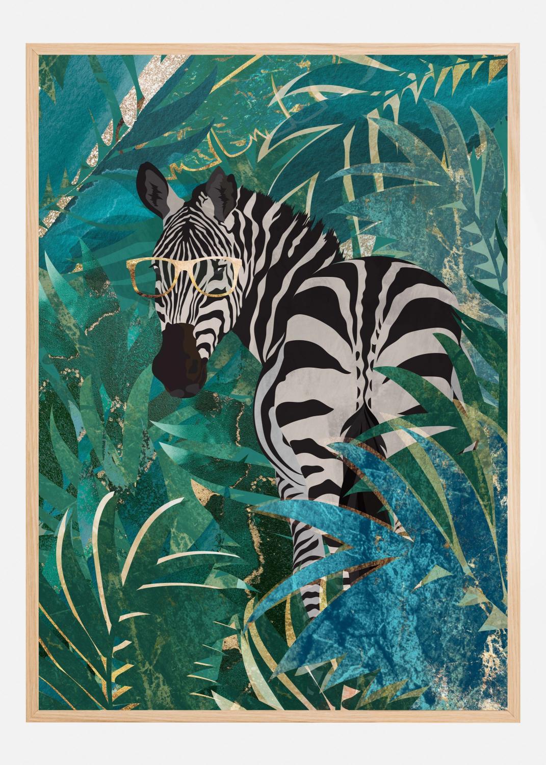 Product Image for Zebra in the jungle II Plakat (21x29.7 cm (A4))