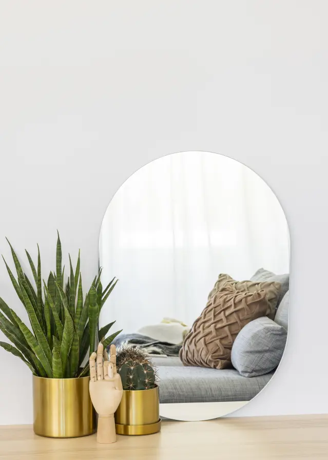 Spejl Oval 50x70 cm