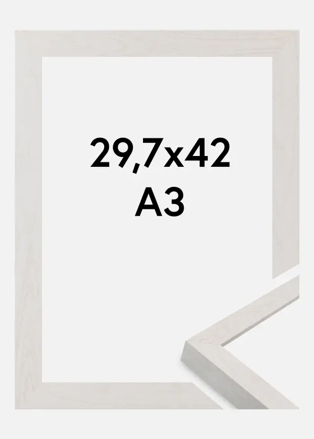 Ramme Wells Akrylglas Hvid 29.7x42 cm (A3)