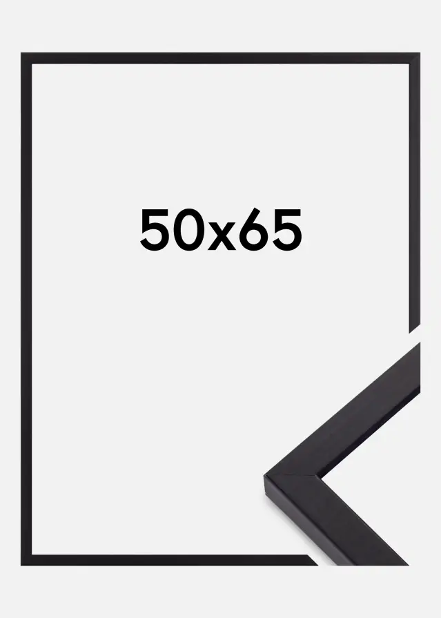 Ramme Torrance Mat antirefleksglas Sort 50x65 cm