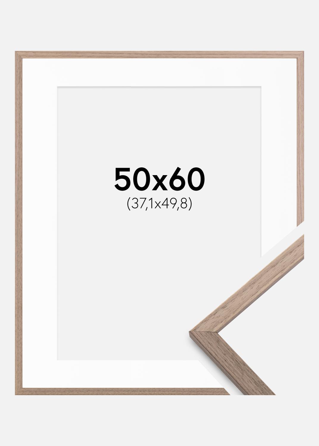 Product Image for Ramme Edsbyn Lys Valnød 50x60 cm - Passepartout Hvid 15x20 inches