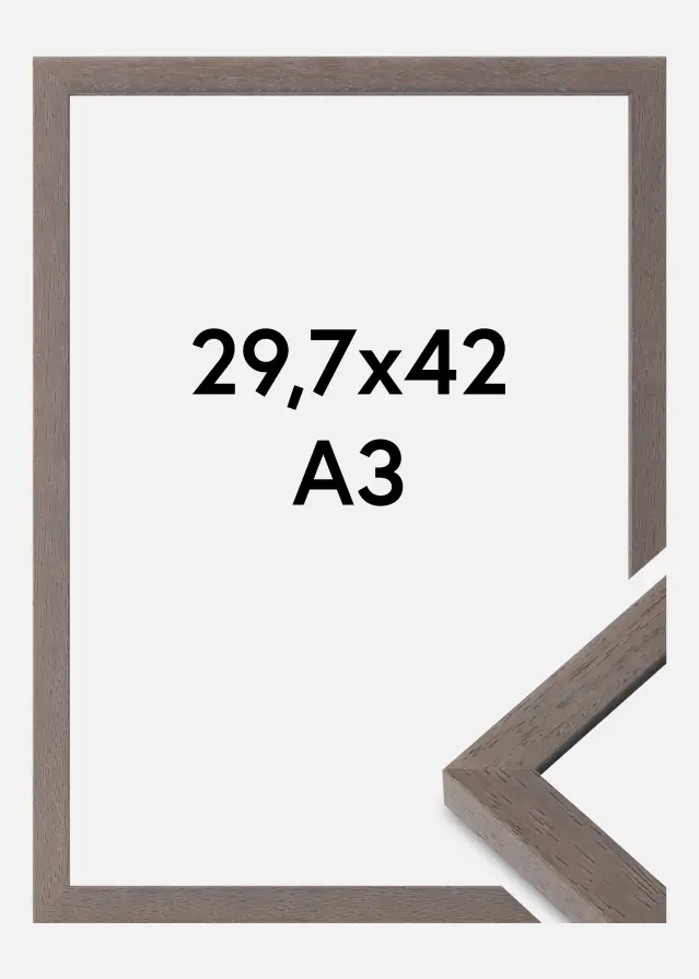 Ramme Hermes Akrylglas Grå 29,7x42 cm (A3)