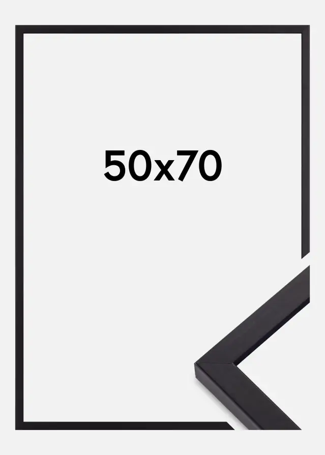 Ramme Torrance Mat antirefleksglas Sort 50x70 cm