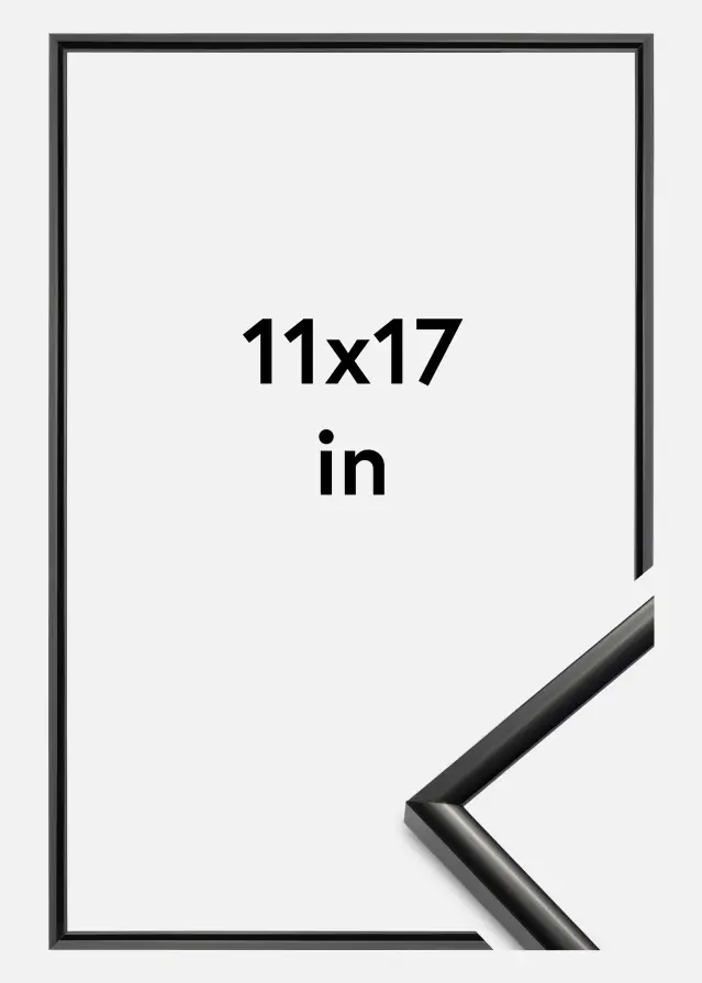 Ramme New Lifestyle Akrylglas Sort 11x17 inches (27,94x43,18 cm)